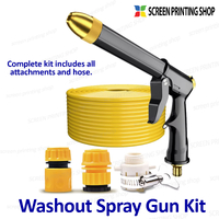 EZIscreen Screen Printing Washout Spray Gun Complete Kit | Non-scratch Tap Fittings | Indoor + Outdoor Use | EZIscreen and Ikonart Films