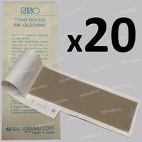 20 x RISO PRINT GOCCO Ink Blocking Sheets for B6, PG-5, PG-11, PG Arts models