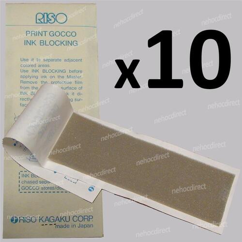 10 x RISO PRINT GOCCO Ink Blocking Sheets for B6, PG-5, PG-11, PG Arts models